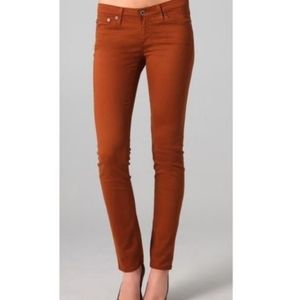 AG the stilt cigarette leg jeans Rust Color
